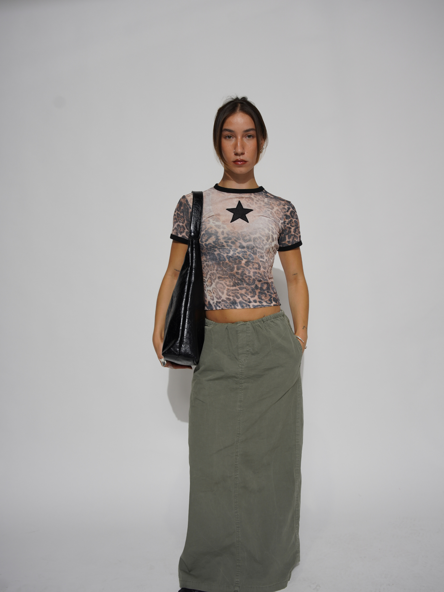 Retro Worn Leather Tote Bag