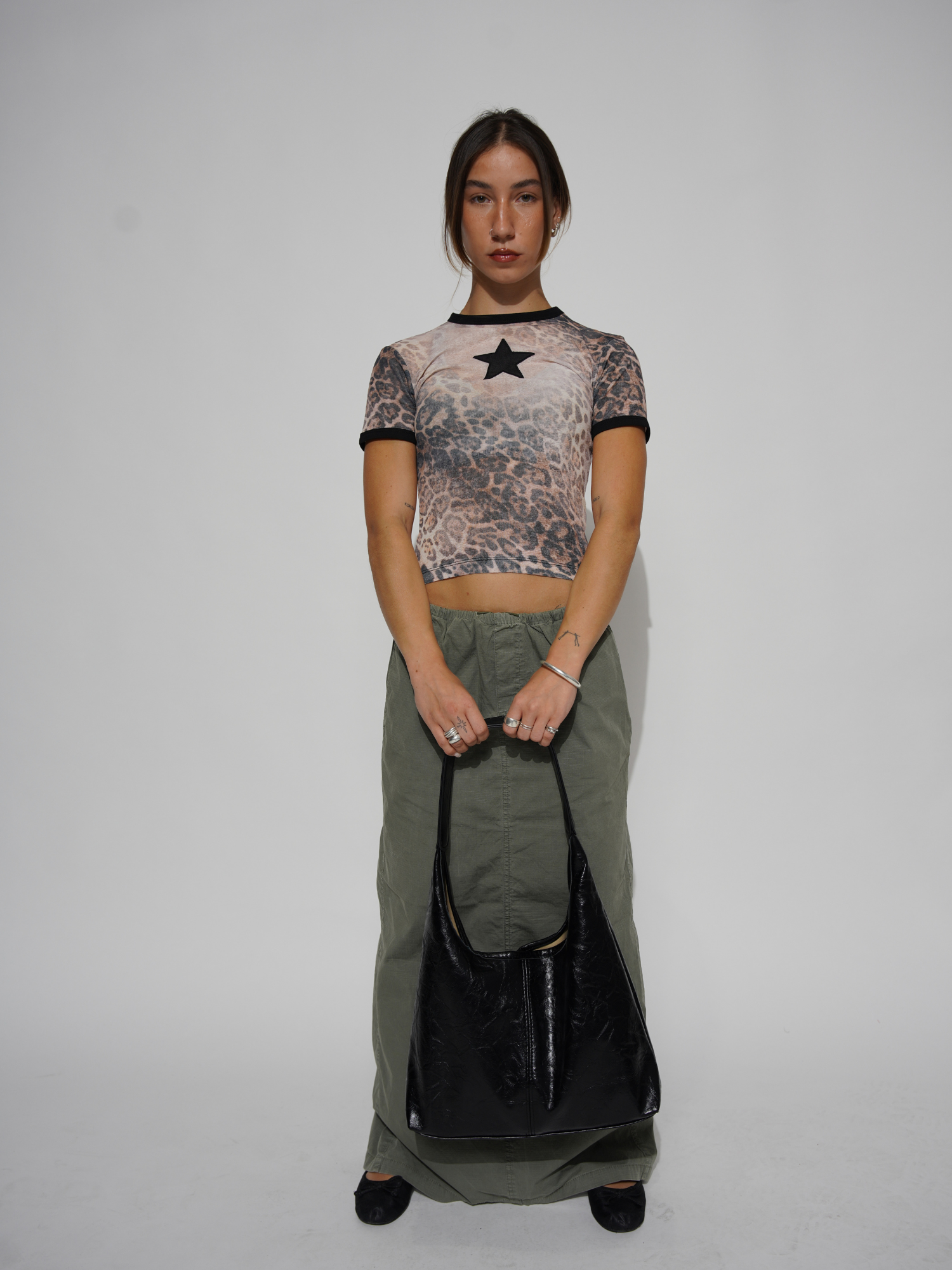 Retro Worn Leather Tote Bag