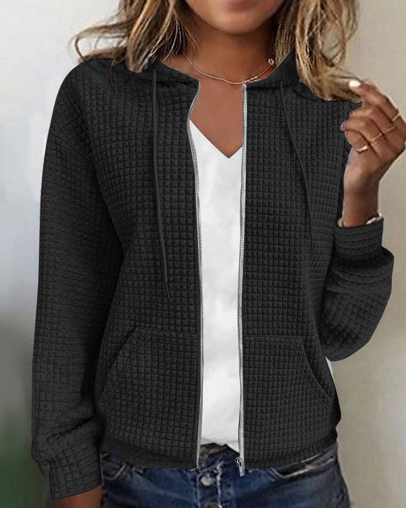 Women's Hooded Zip Cardigan